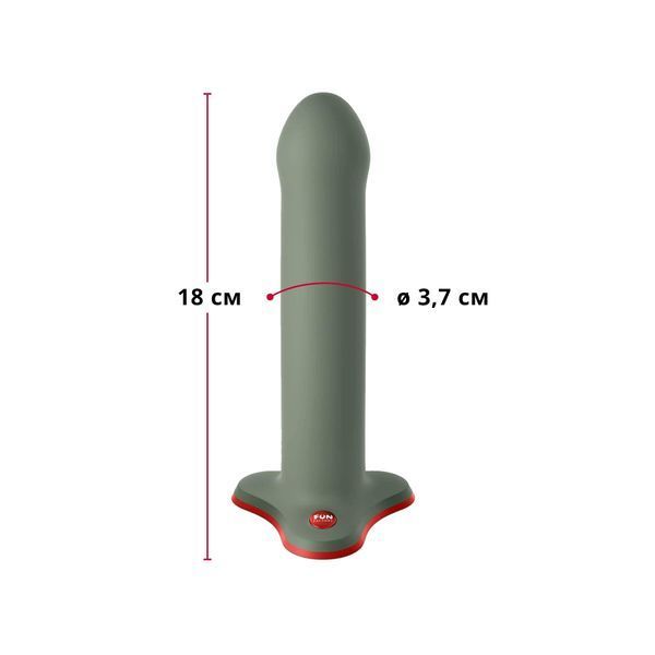 Фаллоимитатор Fun Factory MAGNUM, оливковый, очень гибкий, длина 18,3 см, диаметр 3,7 см SX0986 фото