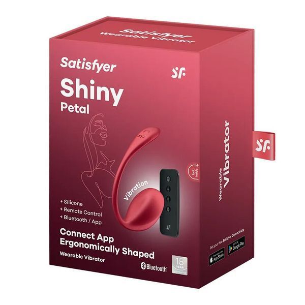 Смарт-виброяйцо Satisfyer Shiny Petal Connect App, управление со смартфона, пульт ДУ SX1220 фото