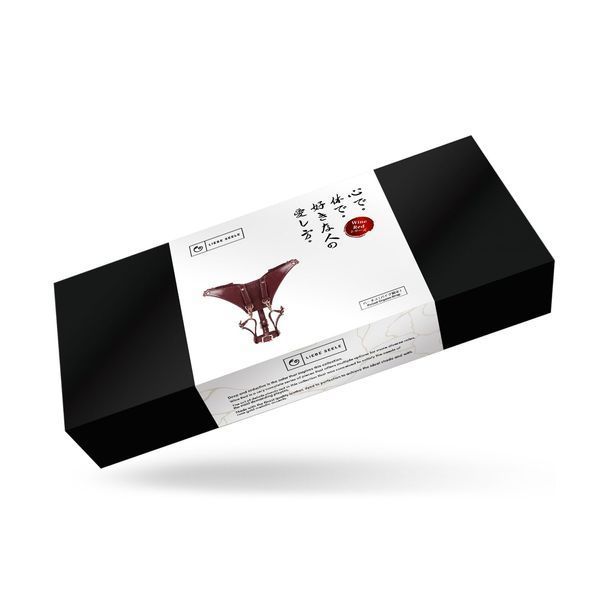 Кожаные трусики для вибратора Liebe Seele Wine Red Forced Orgasm Strop, полностью регулируемые SO9465 фото
