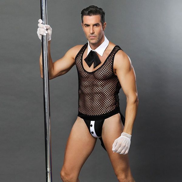 Эротический костюм официанта &ldquo;Горячий Дэниел&rdquo; One Size Black SO4982 фото