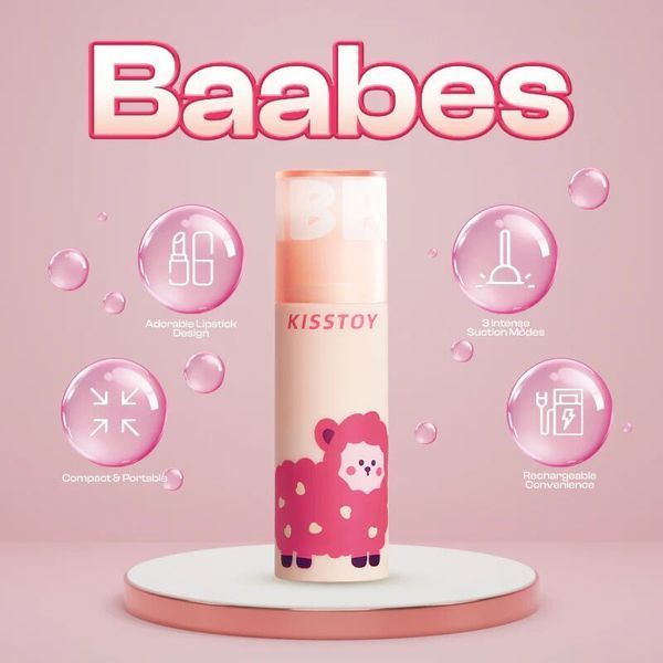 Вакуумний стимулятор KISSTOY Baabes, мініатюрний, 3 рівні інтенсивності вакууму SX2322 фото