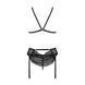 Комплект с открытым доступом Passion DELIENA SET XXL/XXXL black, лиф, стринги, пояс для чулок SO8423 фото 5
