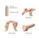 Реалистичный фаллоимитатор Strap-On-Me Sliding Skin Realistic Dildo Vanille M, эффект подвижной кожи SO6253 фото 3