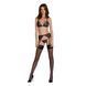 Комплект с открытым доступом Passion DELIENA SET XXL/XXXL black, лиф, стринги, пояс для чулок SO8423 фото 3