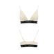 Эластичный топ с кружевом Passion PS001 TOP XL, ecru SO4182 фото 4
