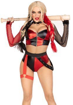 Эротический костюм Leg Avenue Crime Spree Sweetie Costume M, топ, шорты SO9205 фото