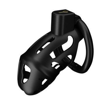Клетка для пениса LOCKINK SEVANDA Naja-Cobra Chastity Cage Satin Black, 3 кольца разных&nbsp;размеров SX0872 фото