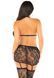 Комплект Leg Avenue Bra Top, Garter Skirt and Stockings One Size, Black SX1750 фото 2