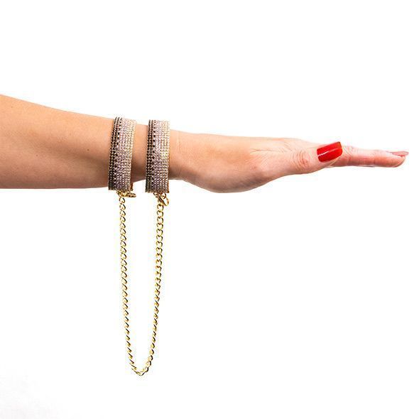 Лакшери наручники-браслеты с кристаллами Rianne S: Diamond Cuffs, подарочная упаковка SO3873 фото