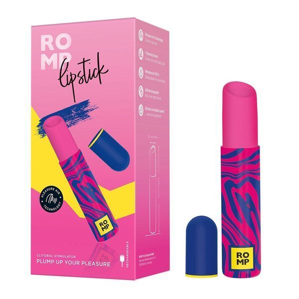 Вакуумный клиторальный стимулятор-помада Romp Lipstick, 7 уровней интенсивности SX0539 фото