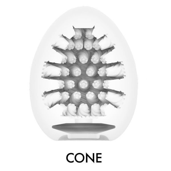 Мастурбатор-яйцо Tenga Egg Cone, плотный TPE, пробник лубриканта 5 мл SO9801 фото