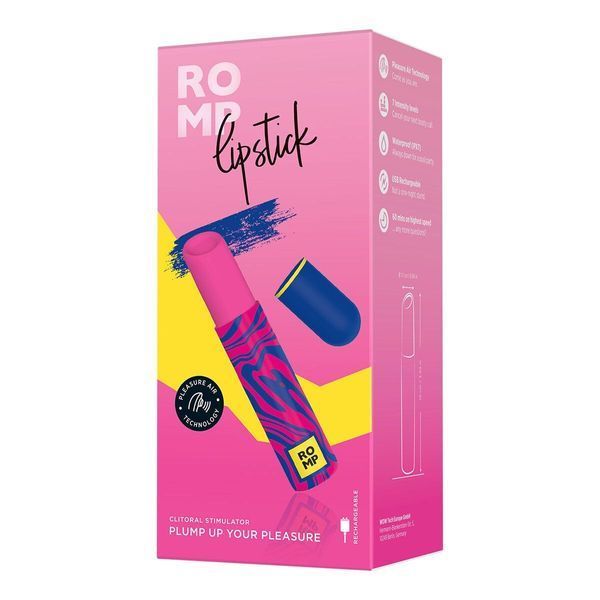 Вакуумный клиторальный стимулятор-помада Romp Lipstick, 7 уровней интенсивности SX0539 фото