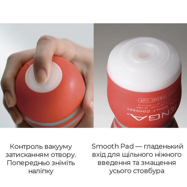 Мастурбатор Tenga Deep Throat (Original Vacuum) Cup (глибоке горло) Strong із вакуумною стимуляцією SO4553 фото