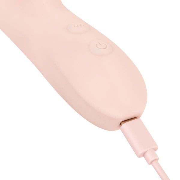 Вибратор-кролик Good Vibes Only - SHAI Thrusting Vibrator Soft Silicone - Pink SX3073 фото