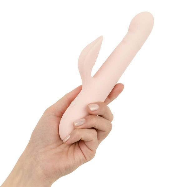 Вибратор-кролик Good Vibes Only - SHAI Thrusting Vibrator Soft Silicone - Pink SX3073 фото