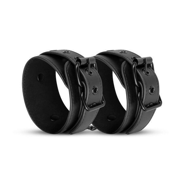 Наручники Bedroom Fantasies: Faux Leather Handcuffs One Size, черные SO8803 фото