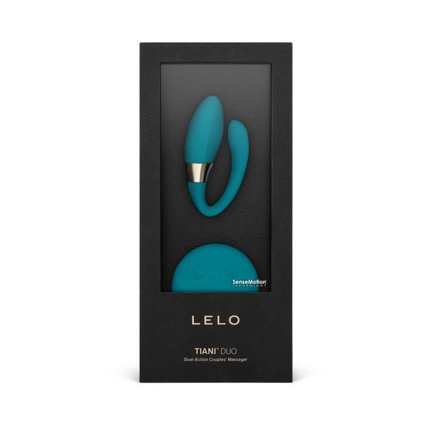 Вибратор для пар LELO Tiani Duo Ocean Blue, 2 мотора, пульт ДУ SX1293 фото