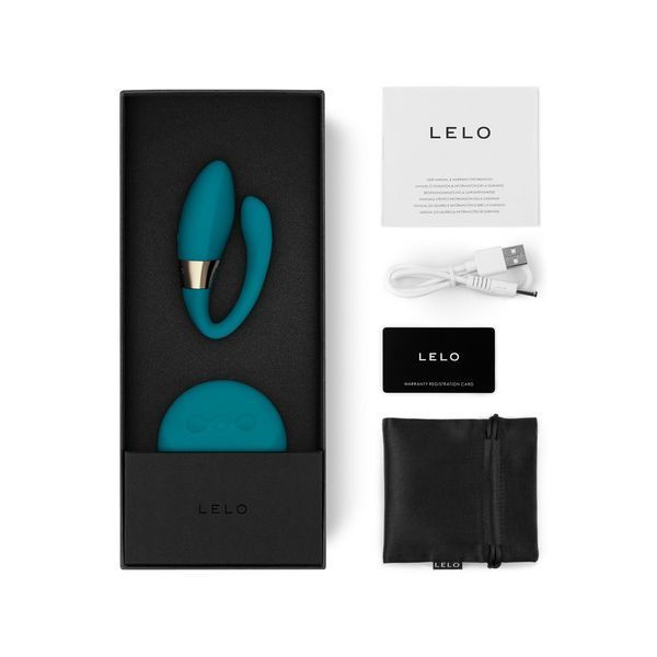 Вибратор для пар LELO Tiani Duo Ocean Blue, 2 мотора, пульт ДУ SX1293 фото
