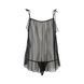 Сорочка прозора бебі-дол Passion MELANIA CHEMISE L/XL, black, трусики, на тонких бретелях EL16304 фото 4