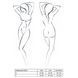 Ажурний боді Passion AZALIA BODY S/M, black SO4132 фото 5