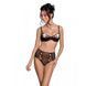 Эротический комплект с рисунком Passion LOVELIA BIKINI XXL/XXXL, black SO4749 фото 1