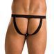 Чоловічі сліпи на шнурівці Passion 044 SLIP BEN S/M Black, екошкіра, люверси SO7604 фото 2