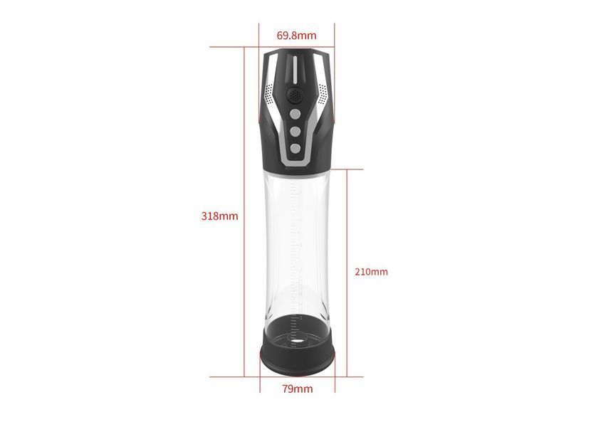 Автоматическая вакуумная помпа Men Powerup Passion Pump SX3004 фото