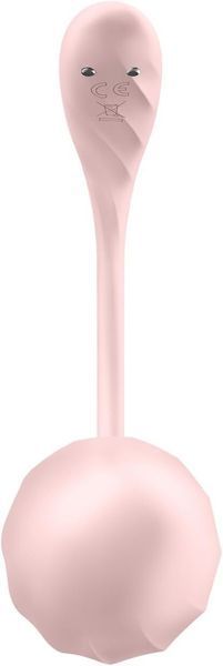 Смарт-віброяйце Satisfyer Ribbed Petal Connect App Rose, керування зі смартфона, пульт ДК SX1222 фото