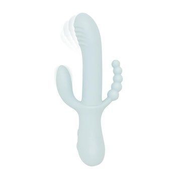 Вибратор-кролик Good Vibes Only - SAGE Triple Stimulation Vibe Soft Silicone - Blue SX3074 фото