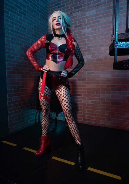 Еротичний костюм Leg Avenue Crime Spree Sweetie Costume L, топ, шорти SO9206 фото