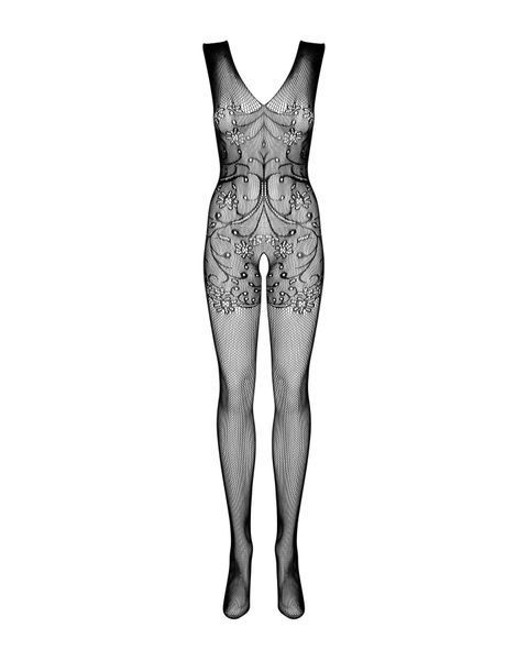 Бодистокинг Obsessive Bodystocking F234 S/M/L, абстрактный рисунок, глубокое декольте SO7230 фото