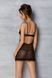 Эротический пеньюар Passion MARINA CHEMISE, S/M, black SO9724 фото 7