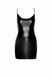 Сукня Noir Handmade F307 Mirage, XL, black, міні, під латекс, відкрита спина, декор зі стразів SX0282 фото 4
