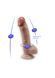 Фалоімітатор SilexD Johnny Premium Real Skin Flesh (7in MODEL 1), ультрареалістик, діаметр 3,8 см SX1700 фото 4