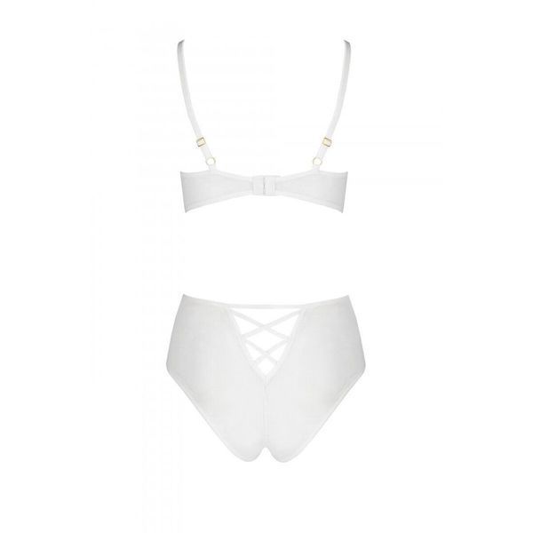 Еротичний комплект з малюнком Passion LOVELIA BIKINI L/XL, white SO4750 фото
