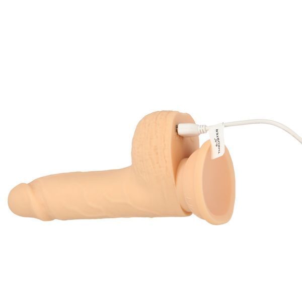 Фалоімітатор-пульсатор Naked Addiction 6.5&Prime; Thrusting Dong With Remote, рухи вперед-назад, пульт ДК SO7756 фото