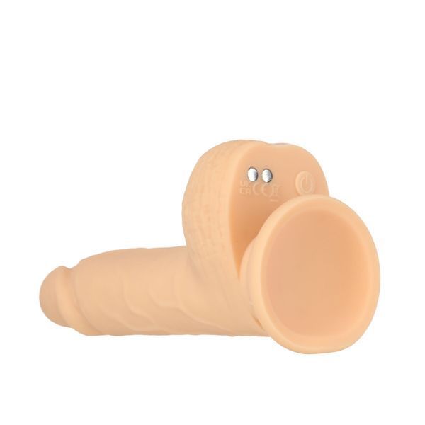 Фалоімітатор-пульсатор Naked Addiction 6.5&Prime; Thrusting Dong With Remote, рухи вперед-назад, пульт ДК SO7756 фото