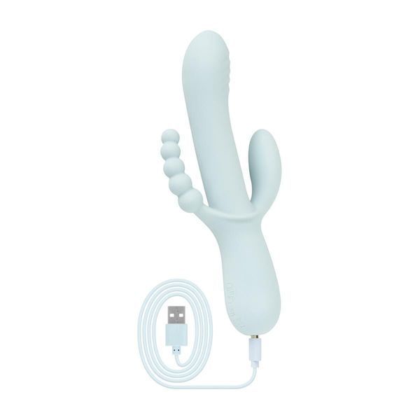 Вибратор-кролик Good Vibes Only - SAGE Triple Stimulation Vibe Soft Silicone - Blue SX3074 фото