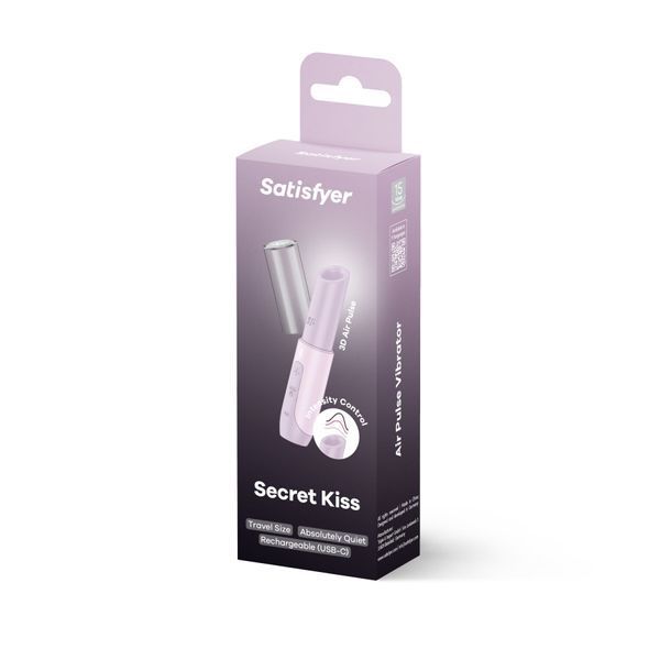 Вакуумный стимулятор Satisfyer Secret Kiss, магнитная технология 3D Air Pulse, 30 режимов, крышечка SX2163 фото