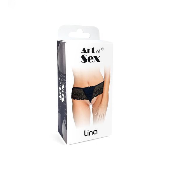 Сексуальні трусики Art of Sex - Lina з перлинами, розмір XS-M SO6783 фото
