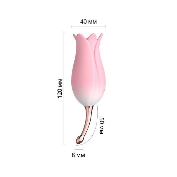 Ультразвуковий вібратор для клітора Otouch Bloom Ultrasonic Clitoris, 2 доп насадки SO9398 фото