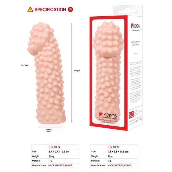 Насадка на член Kokos Extreme Sleeve ES.10 размер M SO1820 фото