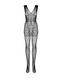 Бодистокинг Obsessive Bodystocking F234 S/M/L, абстрактный рисунок, глубокое декольте SO7230 фото 5