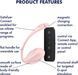 Смарт-віброяйце Satisfyer Ribbed Petal Connect App Rose, керування зі смартфона, пульт ДК SX1222 фото 6