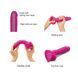 Реалистичный фаллоимитатор Strap-On-Me Sliding Skin Realistic Dildo Fuchsia M, эффект подвижной кожи SO6255 фото 3