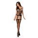 Бодістокінг Passion BS050 black, комбінезон, імітація панчіх і пояса PBS050B фото 3