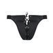 Мужские слипы на шнуровке Passion 044 SLIP BEN XXL/XXXL Black, экокожа, люверсы SO7605 фото 5