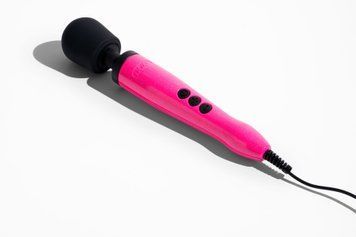 Вибромассажер DOXY Die Cast Massager Hot Pink, очень мощный, питание 220В, металлический корпус SX2456 фото