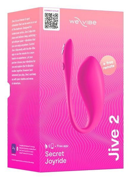 Смарт-виброяйцо We-Vibe Jive 2 Electric Pink, пульт ДУ, до 4 часов работы SX2148 фото