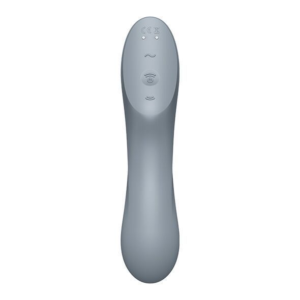 Вакуумный стимулятор с вибрацией Satisfyer Curvy Trinity 3 BlueGrey SO6118 фото